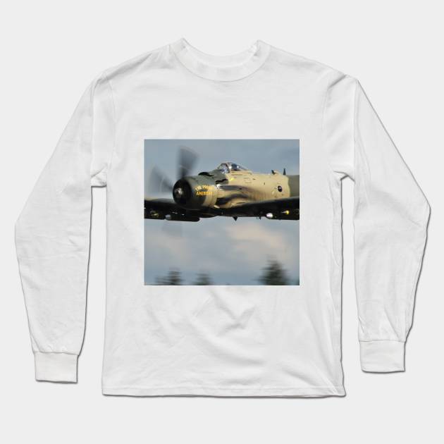 A-1 Skyraider Long Sleeve T-Shirt by acefox1